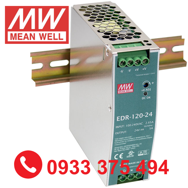 EDR-120-12| Nguồn Meanwell EDR-120-12 ( 120W 12V 10A )