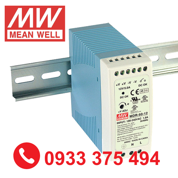 MDR-60-48| Nguồn Meanwell MDR-60-48 ( 60W 48V 1.25A )