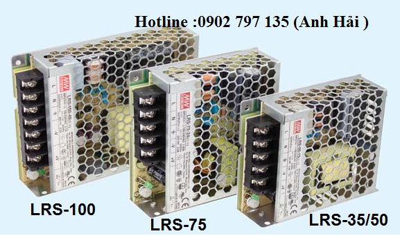 LRS-50-3.3|Bộ nguồn Meanwell LRS-50-3.3, bộ nguồn Meanwell 50W 3.3V 10A