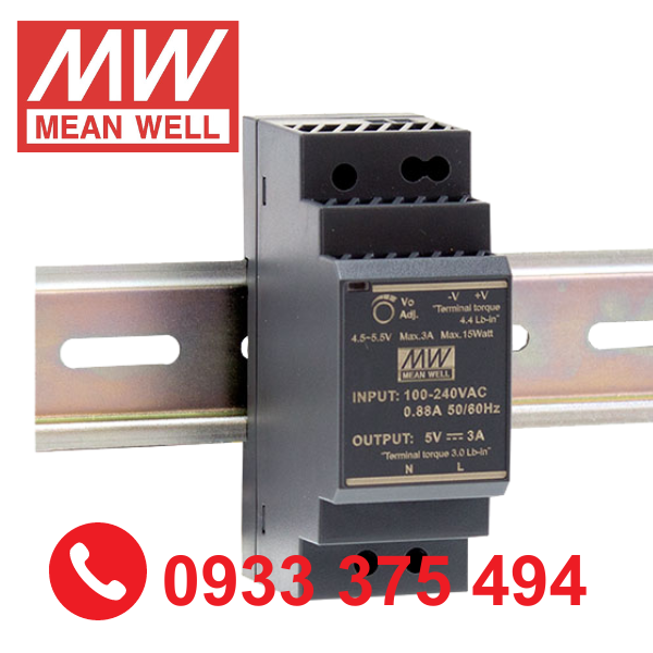HDR-30-15| Nguồn Meanwell HDR-30-15 ( 30W 15V 2A )